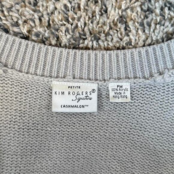 Kim Roger’s Grey Knit Button Up Cardigan - Picture 7 of 7